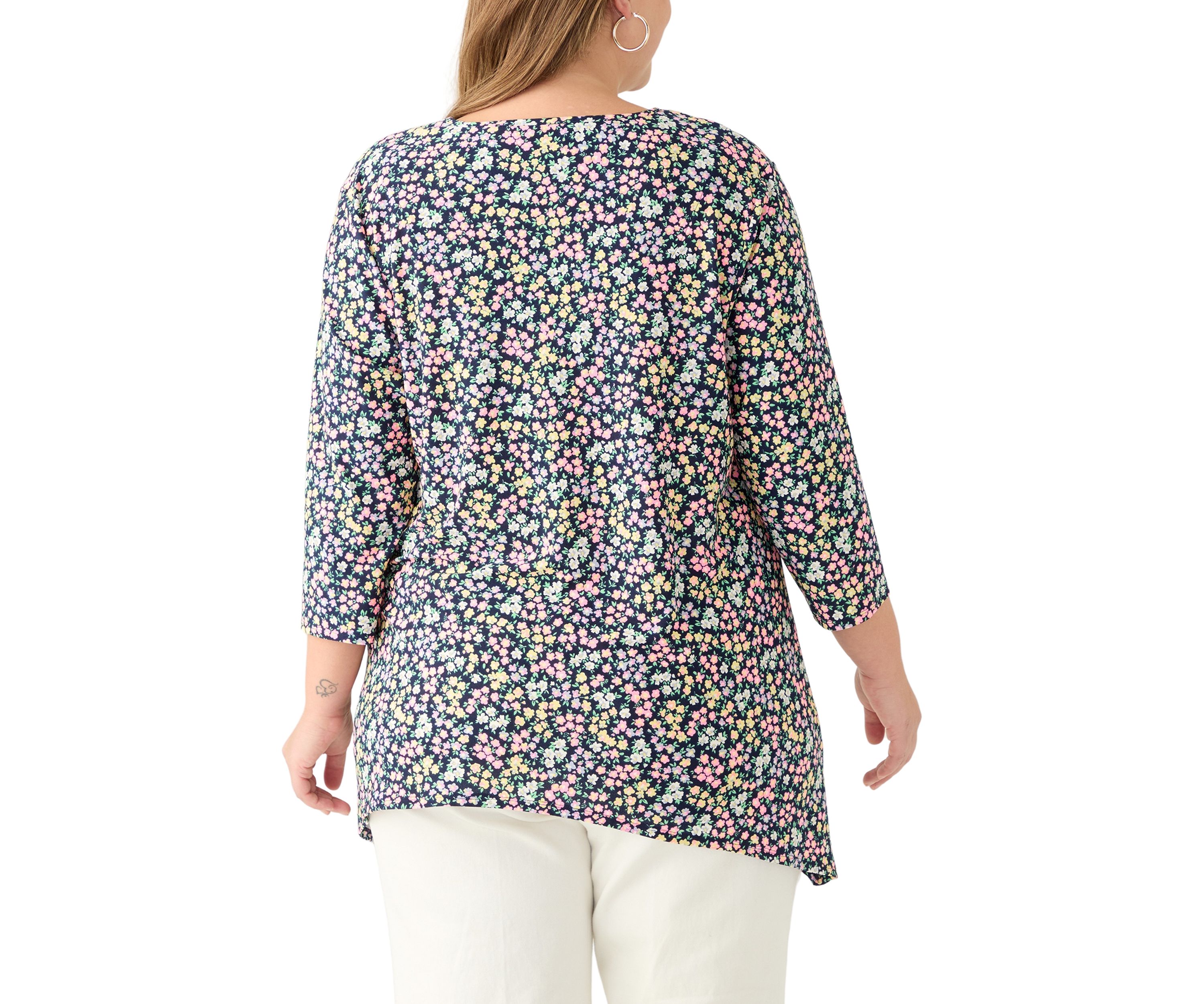 Plus Size Floral Tunic 