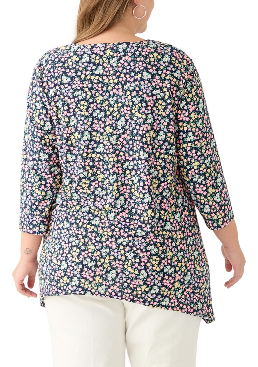 Plus Size Floral Tunic 
