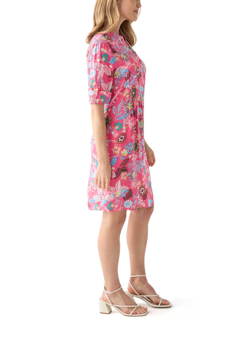 Petite Woven Henley Dress