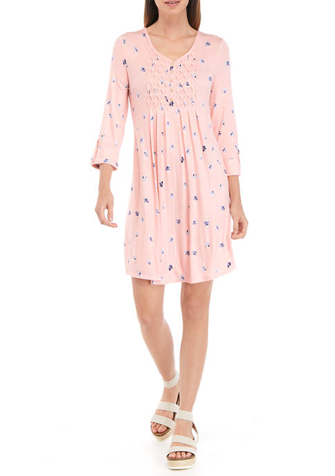 Kim Rogers® Petite Floral Honeycomb Dress
