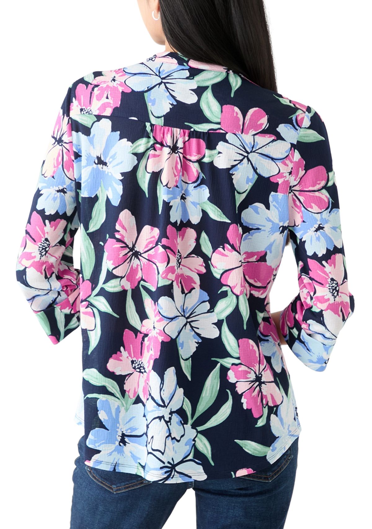 Petite Printed Knit Top