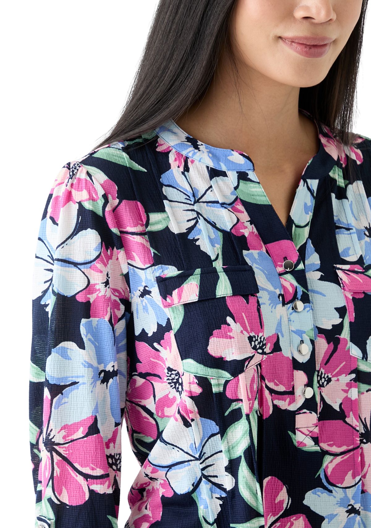 Petite Printed Knit Top