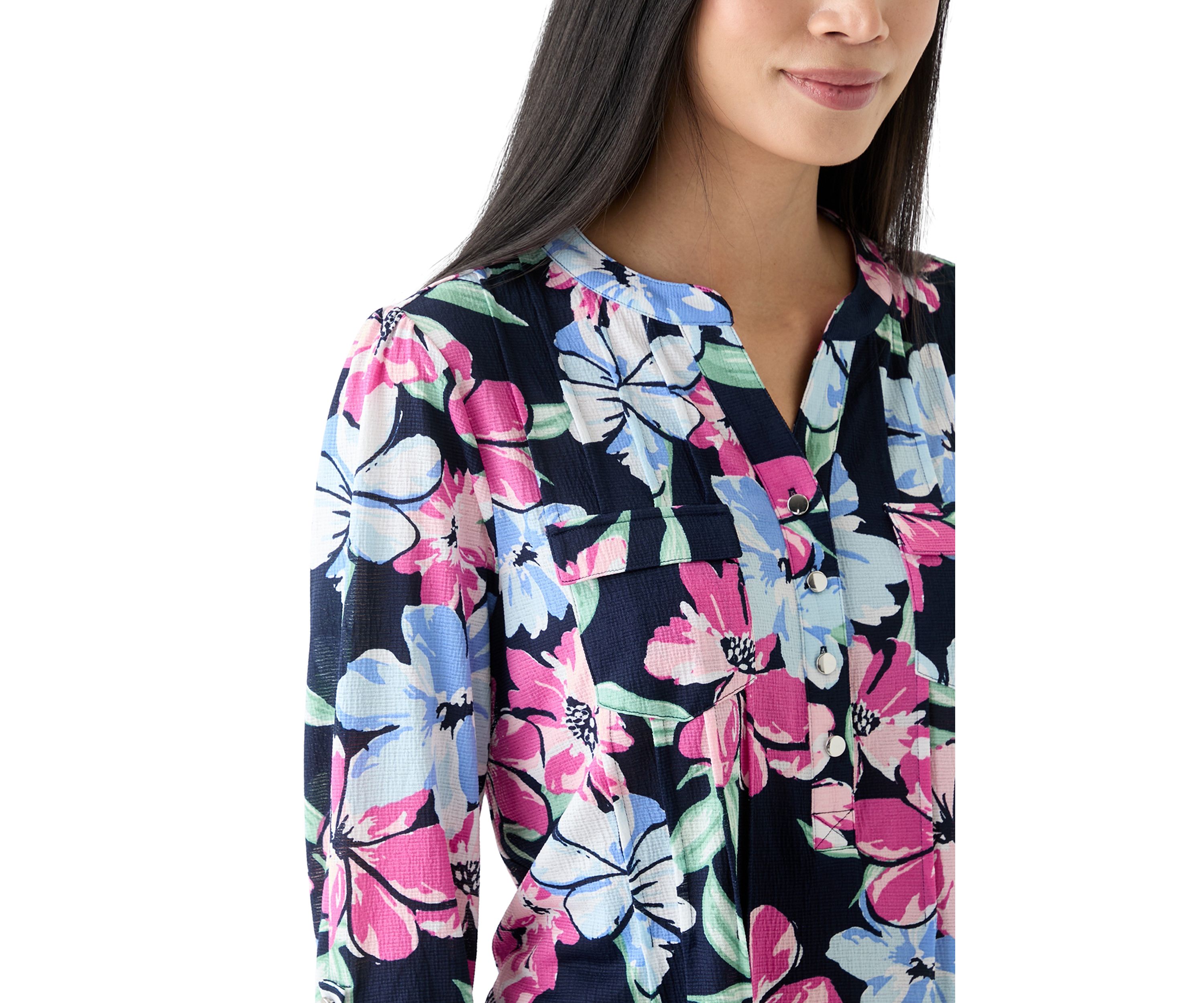 Petite Printed Knit Top