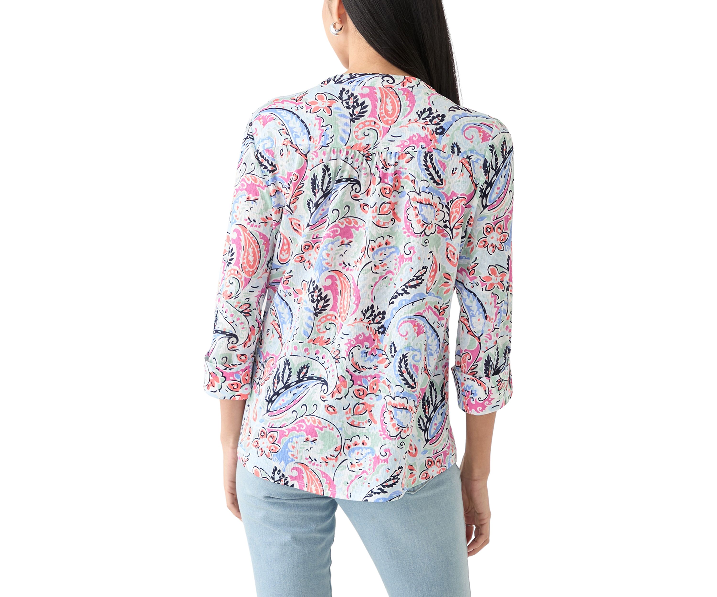 Petite Printed Knit Top