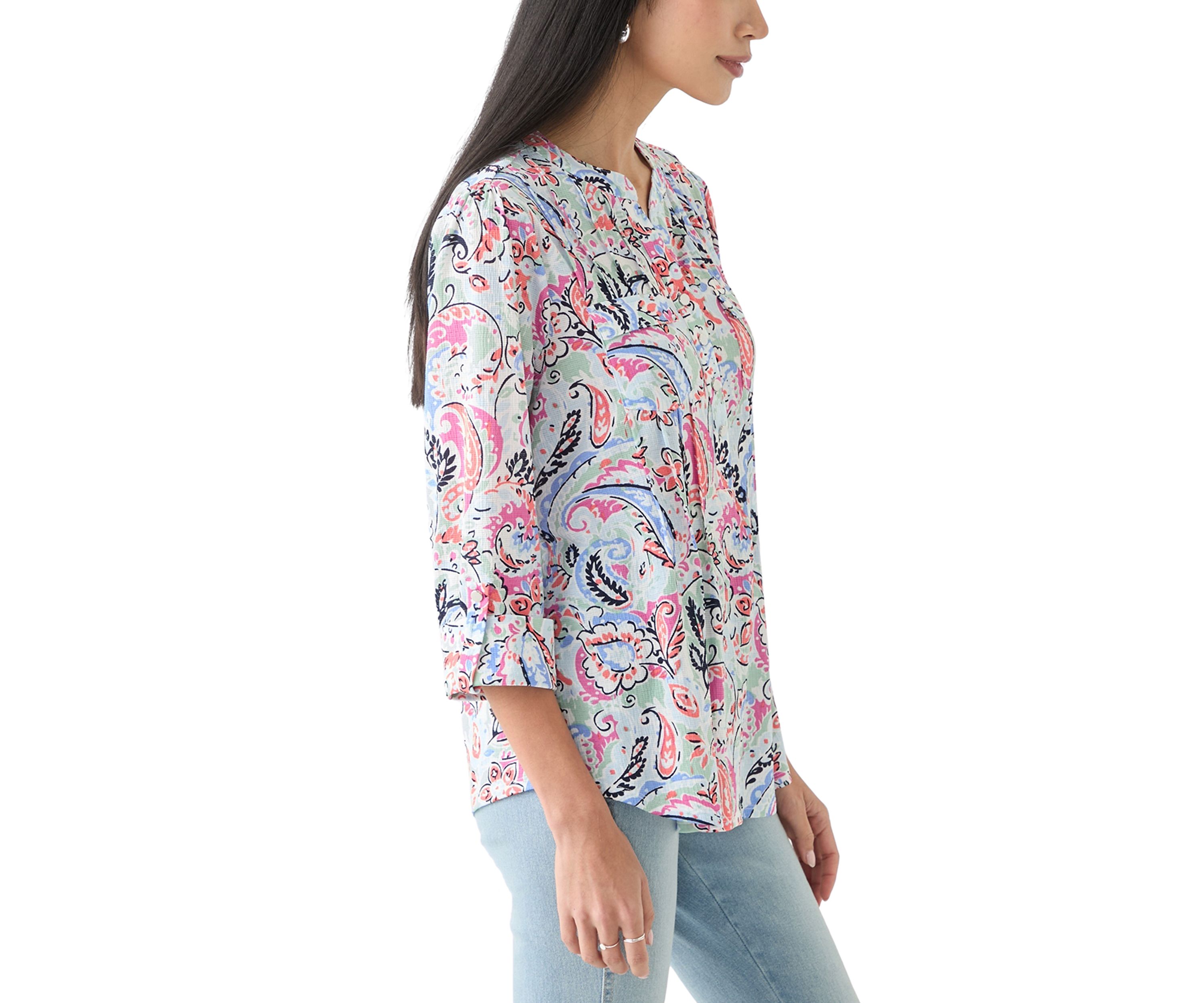 Petite Printed Knit Top