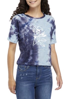 tie dye shirt with flower