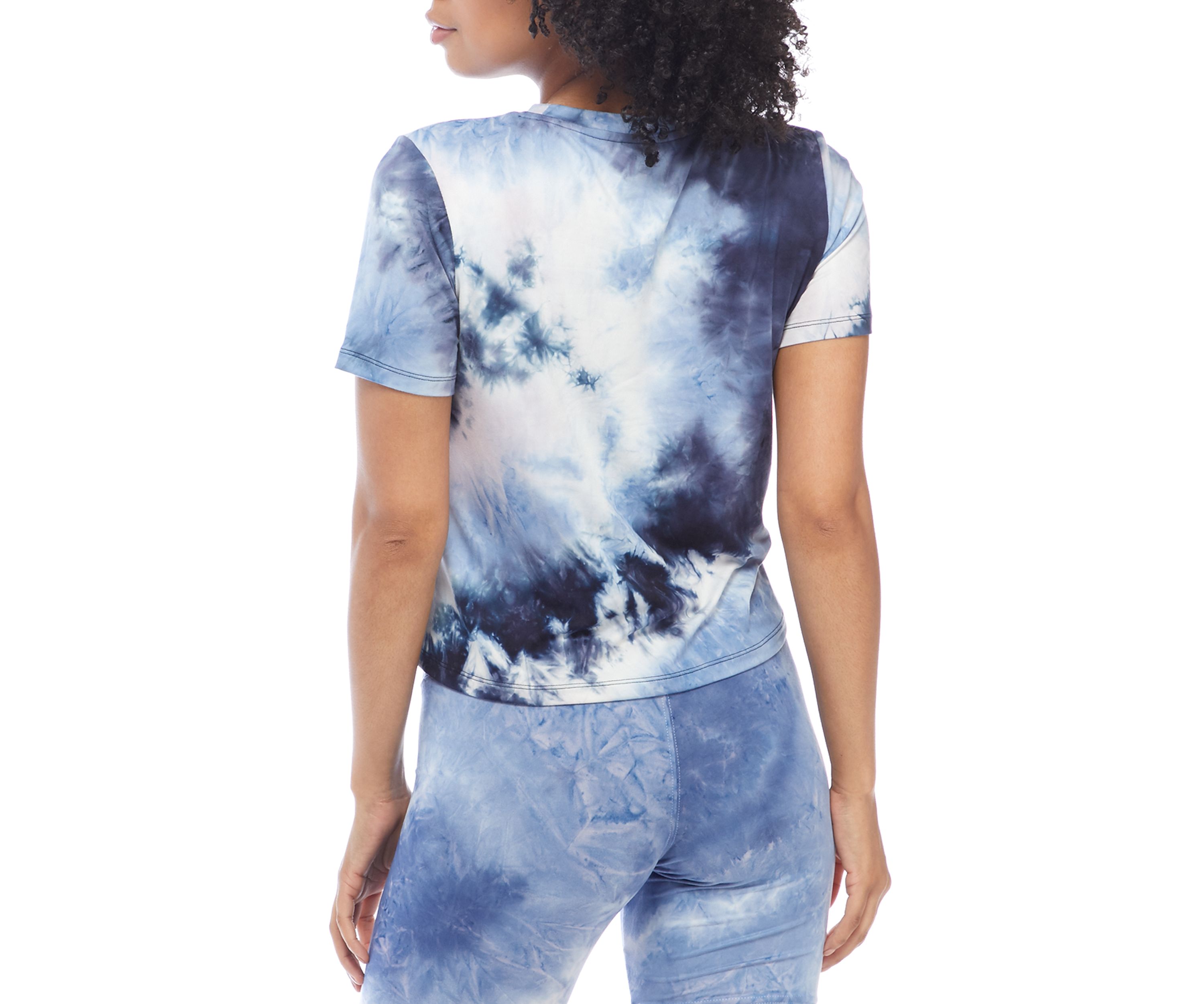 Juniors Short Sleeve Tie Dye T-Shirt 