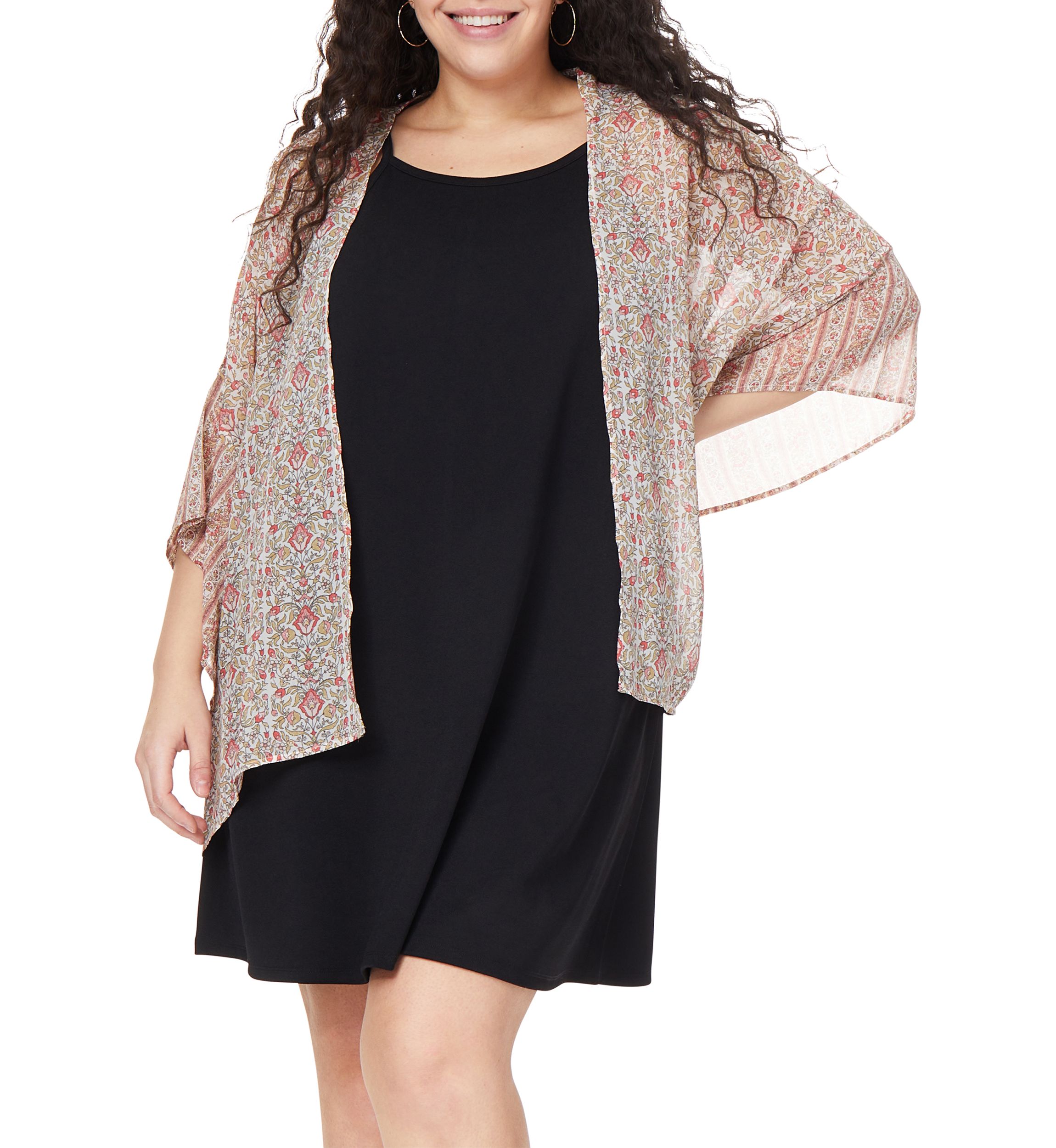 Plus Size Kimono Dress
