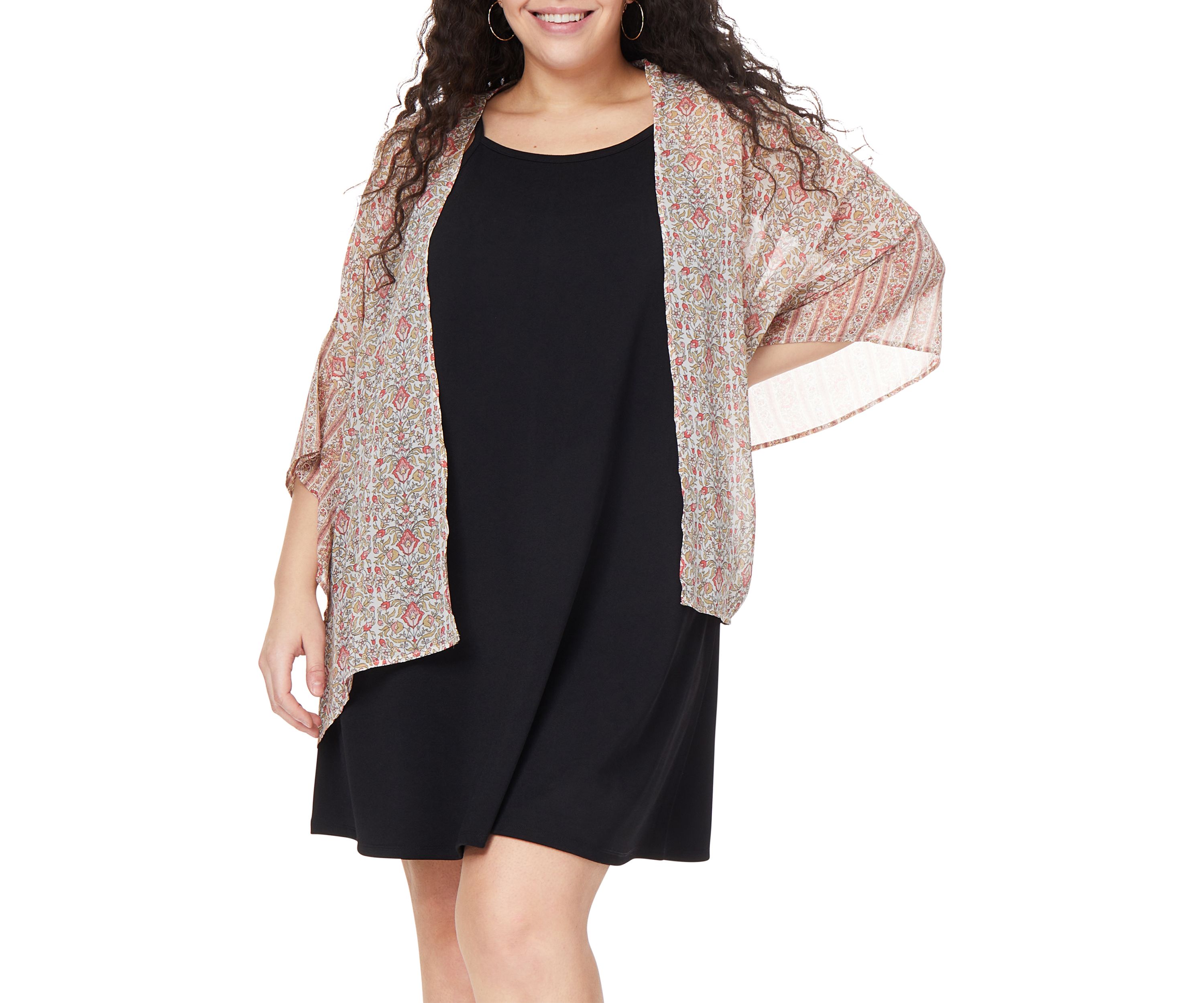 Plus Size Kimono Dress