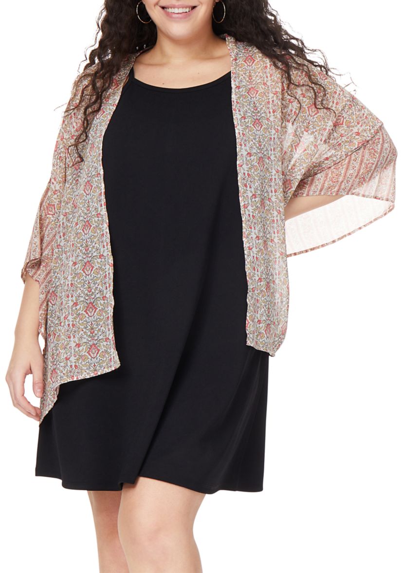 Plus Size Kimono Dress