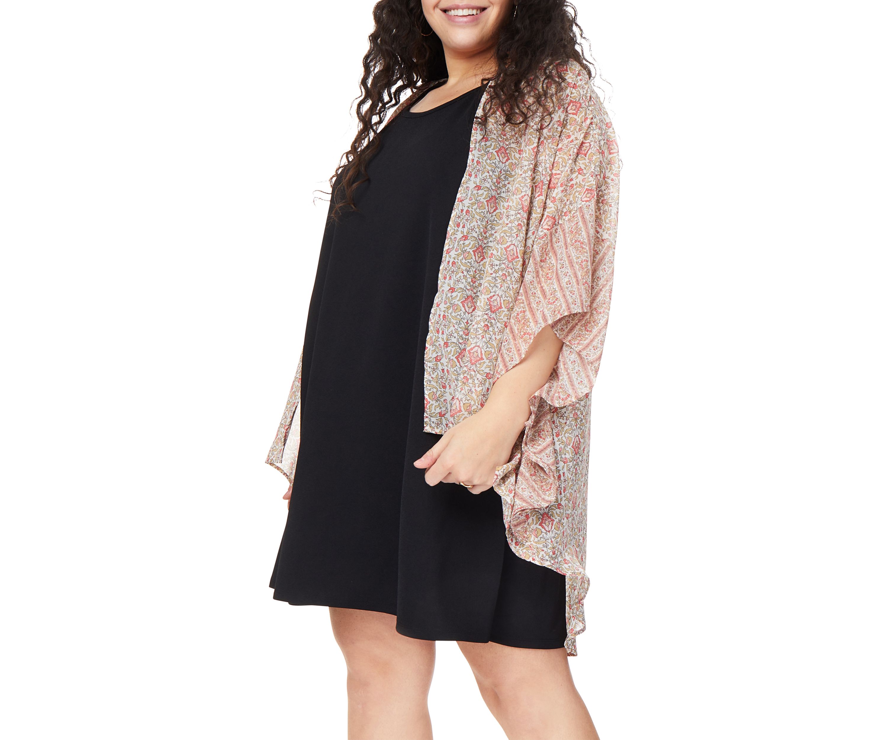 Plus Size Kimono Dress