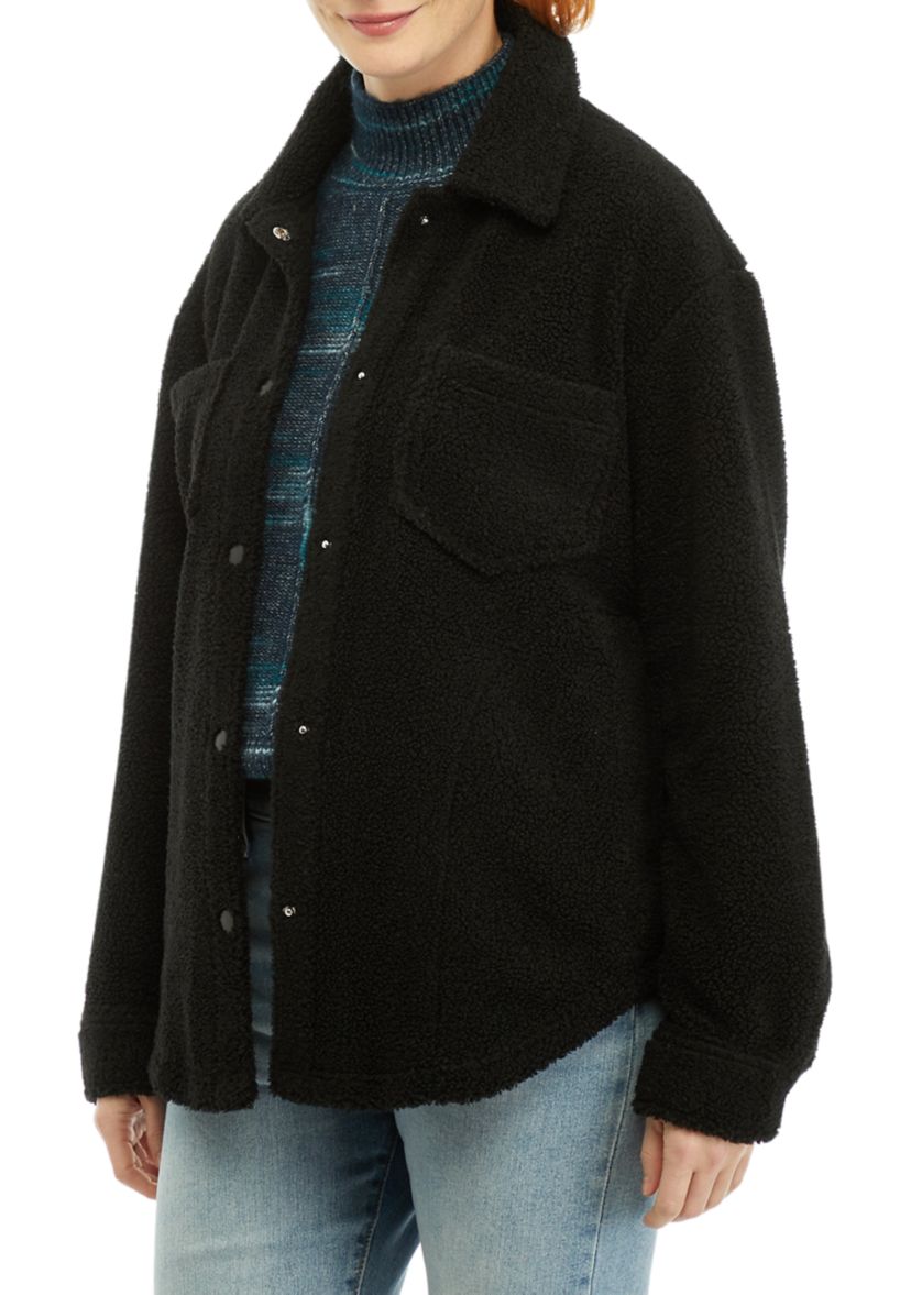 Womens Boucle Shacket