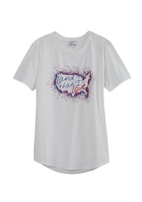 Liberty Park Women's America Heart T-Shirt | belk