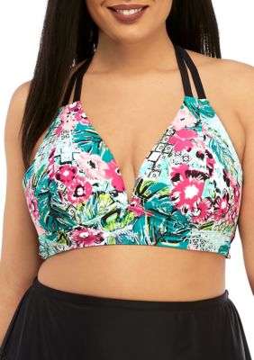 kim rogers plus size paradise paisley swim collectio