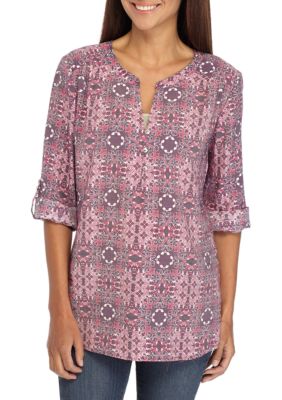 Kim Rogers® Petite 3/4 Sleeve Liano Final Blouse | belk