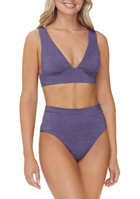 Lurex® Tropics High Waist Swim Bottoms