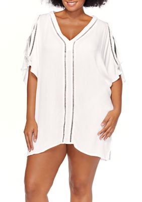 Raisins Curve Trendy Plus Size Tavarua Swim Cover-Up - Macy's