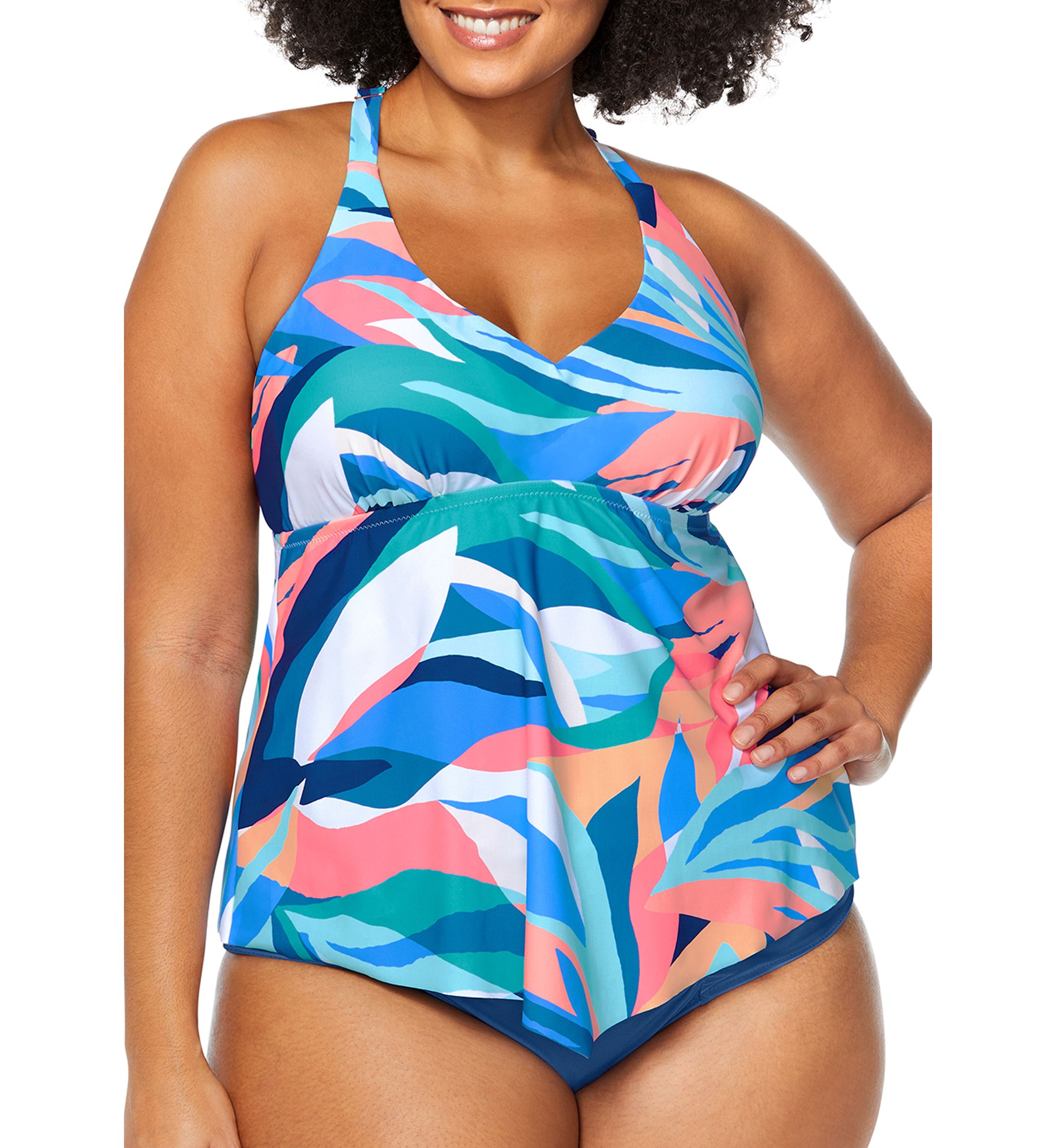 Plus Size Paloma Trinidad Tankini Swim Top