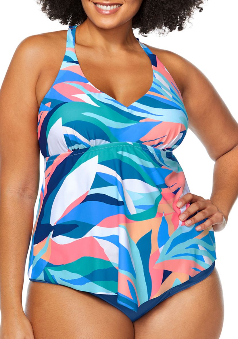 Plus Size Paloma Trinidad Tankini Swim Top