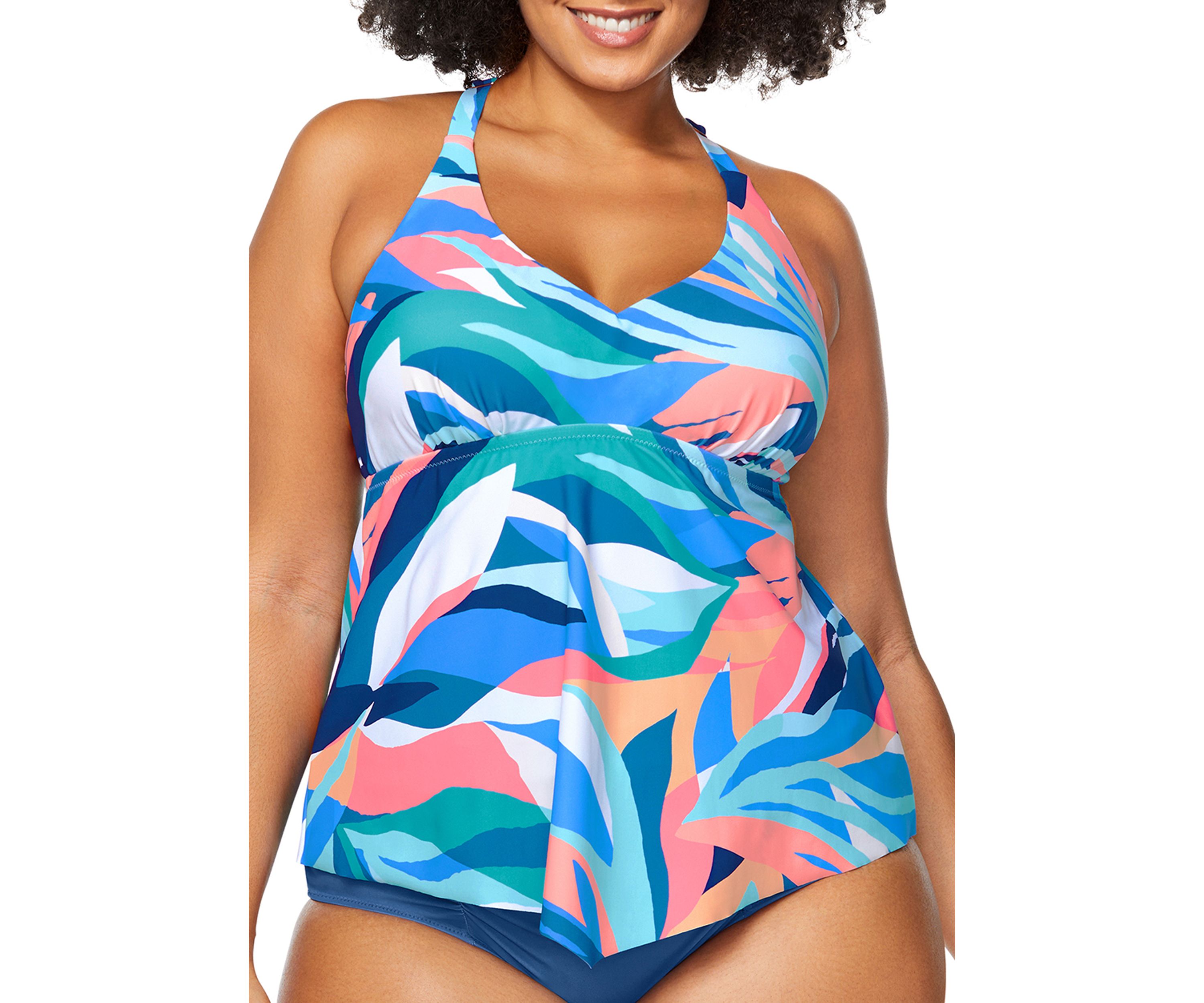 Plus Size Paloma Trinidad Tankini Swim Top
