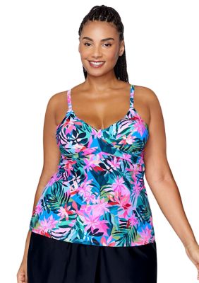 Plus Playa Sombra Aries Tankini Swim Top