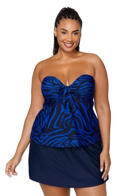 Plus Kenya Zanzibar Tankini Swim Top