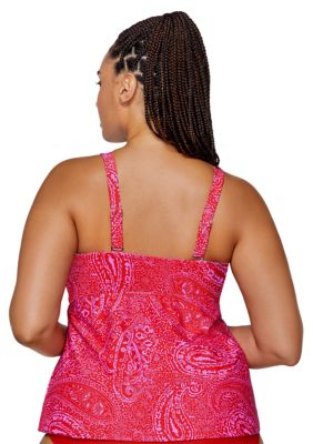 Plus Las Virgenes Zanzibar Tankini Swim Top