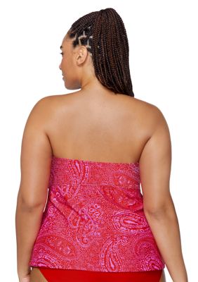 Plus Las Virgenes Zanzibar Tankini Swim Top