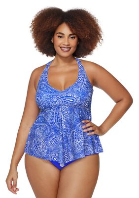 Plus Flamenco Beach Aviva Tankini Swim Top