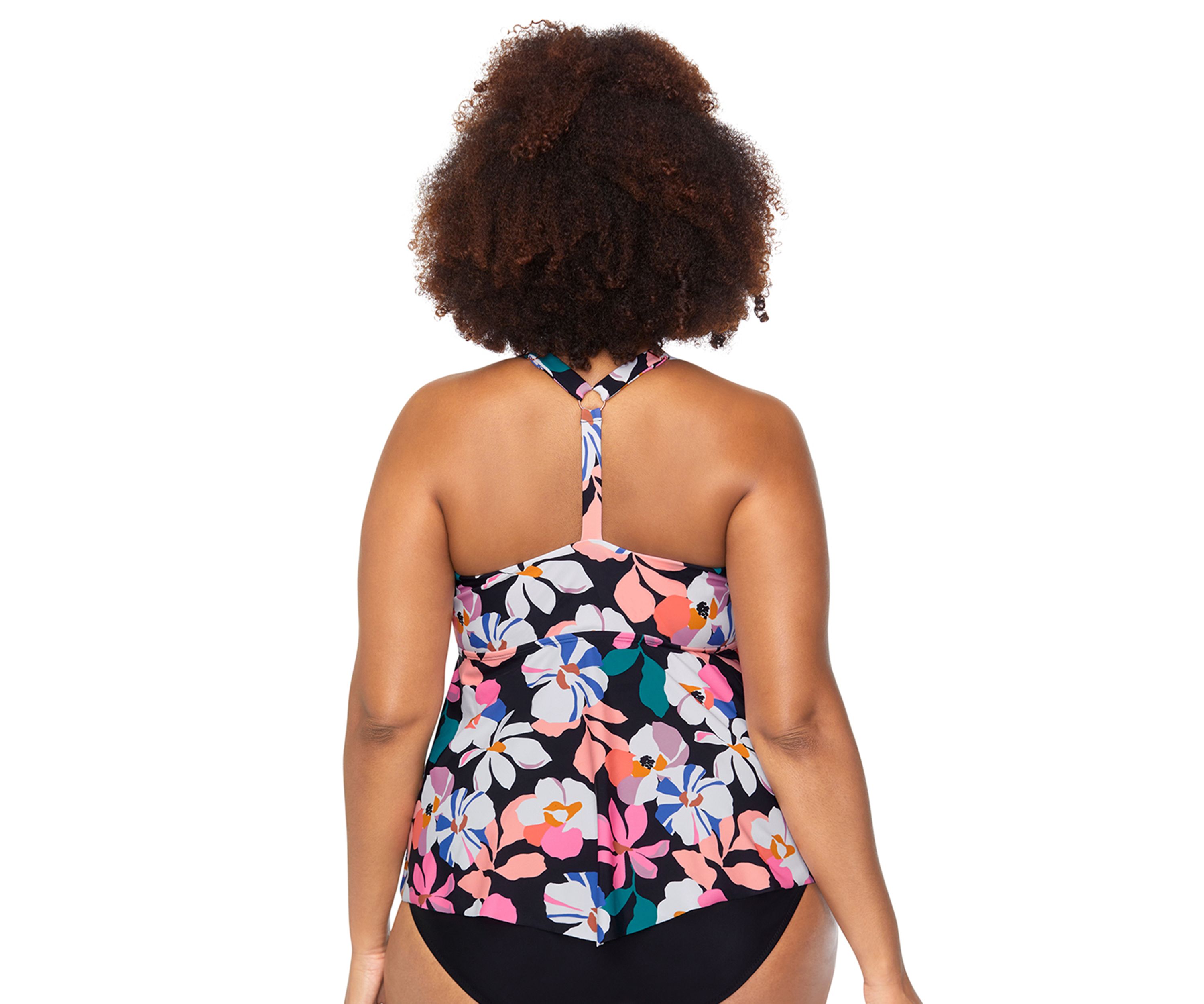 Plus Size Suns Out Aviva Swim Tankini Top