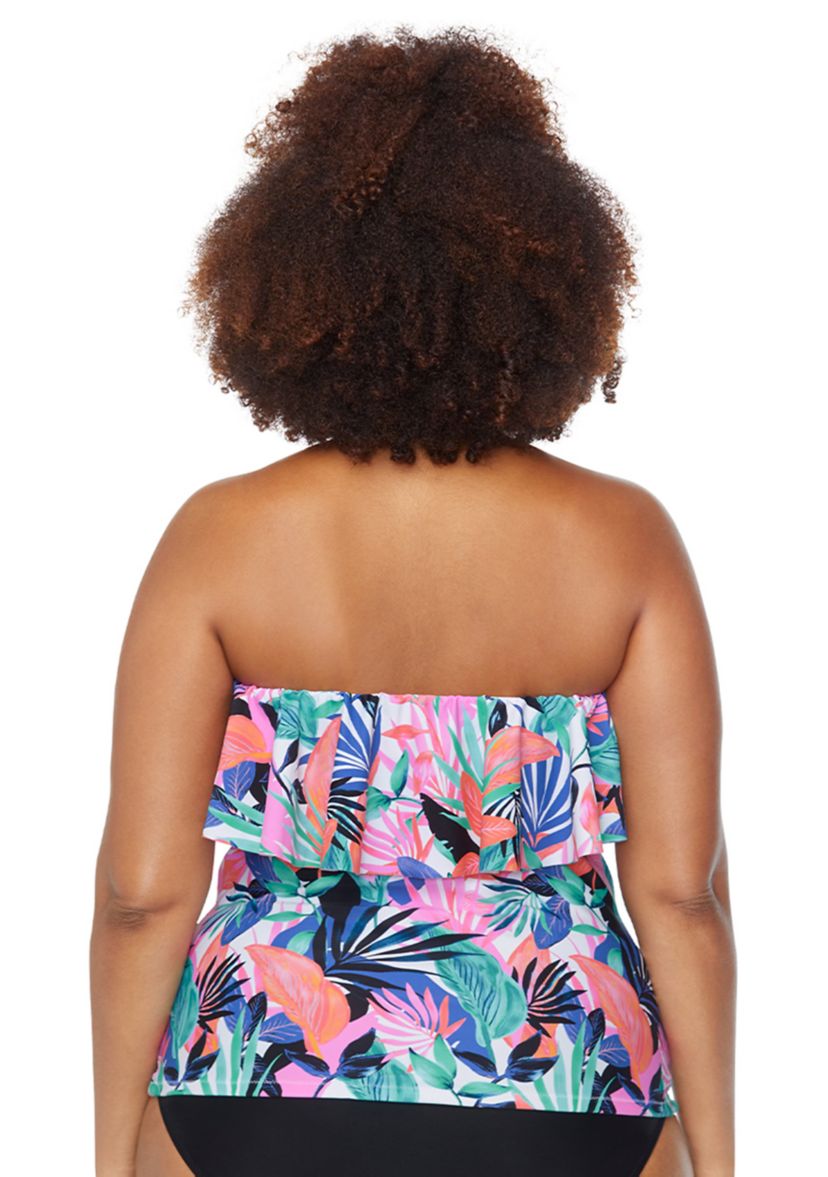 Plus Size Shes Like Summa Sella Tankini Swim Top 