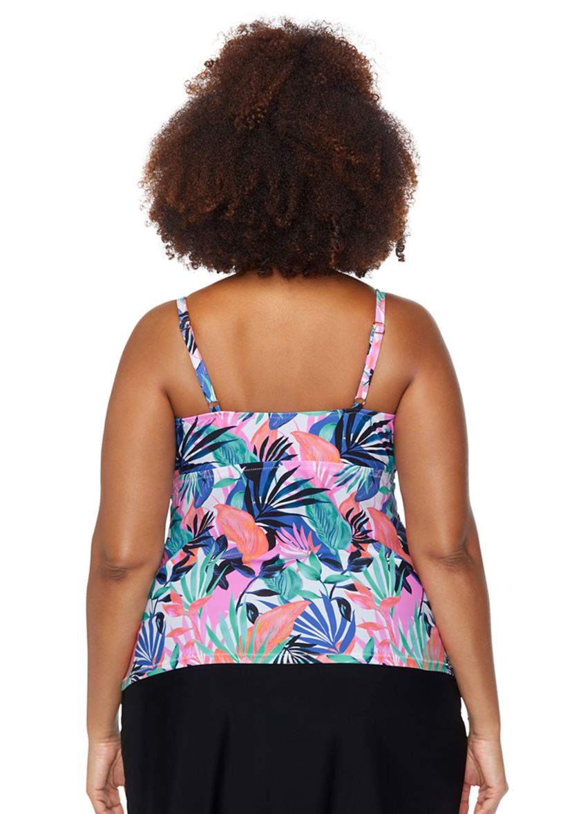 Plus Size Shes Like Summer Aries Tankini Swim Top