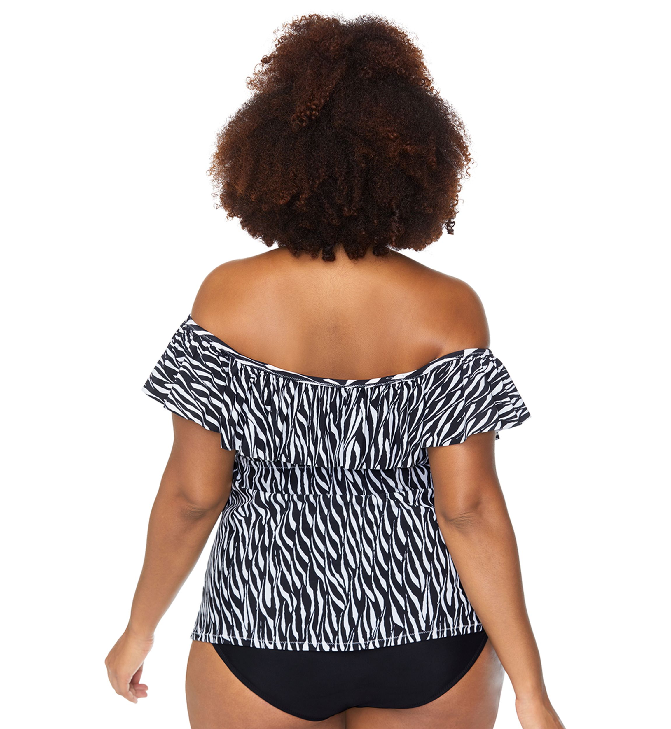 Plus Size Hideaway Tortuga Tankini Swim Top