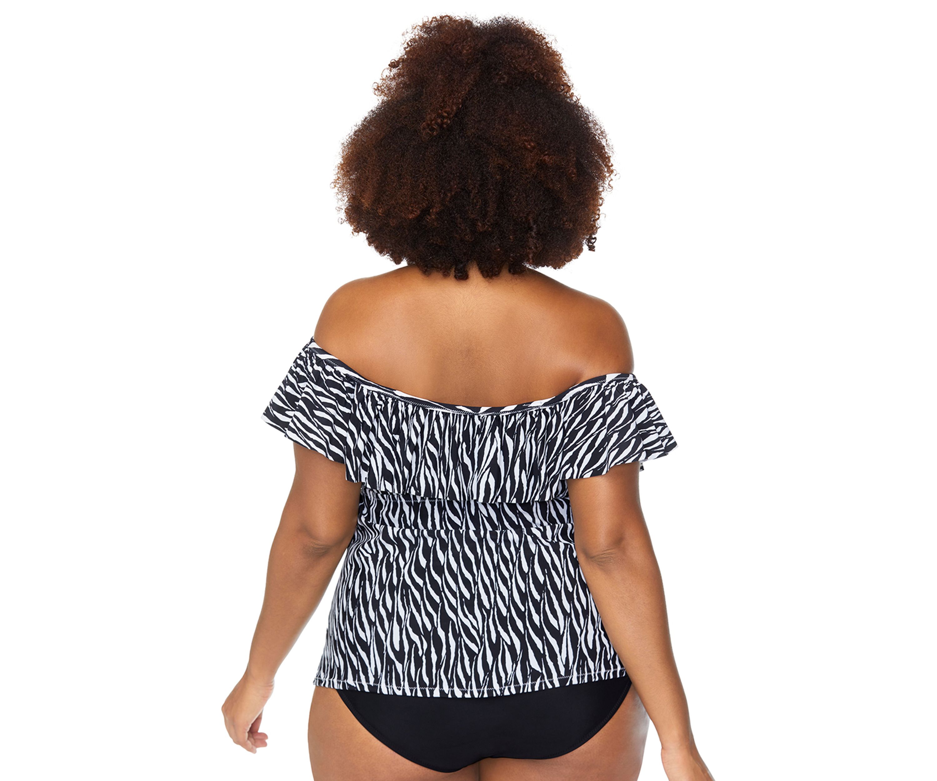 Plus Size Hideaway Tortuga Tankini Swim Top
