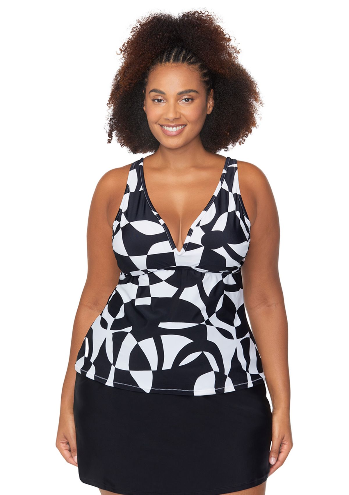 Plus Size Diving in Tanzania Tankini Swim Top