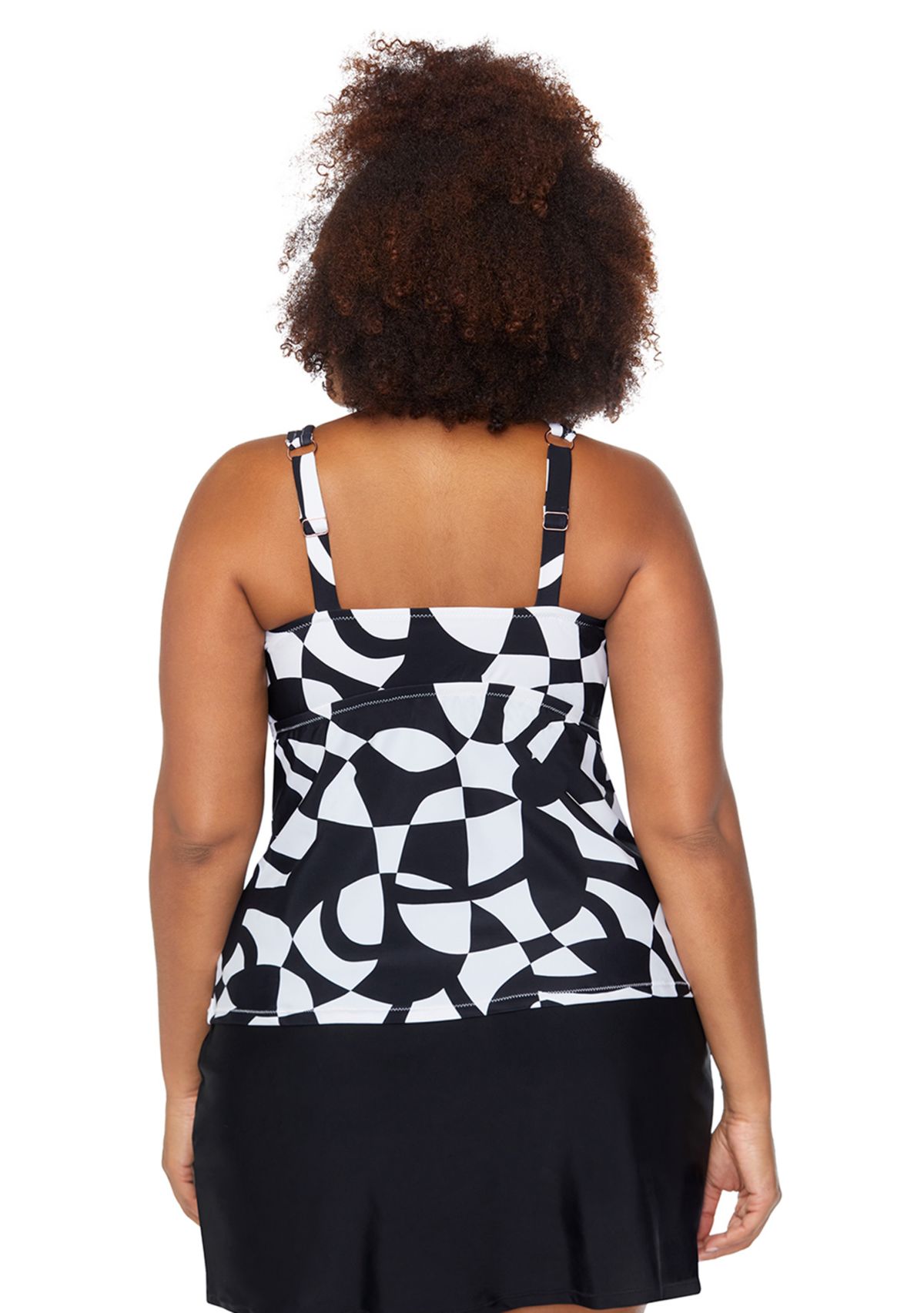 Plus Size Diving in Tanzania Tankini Swim Top