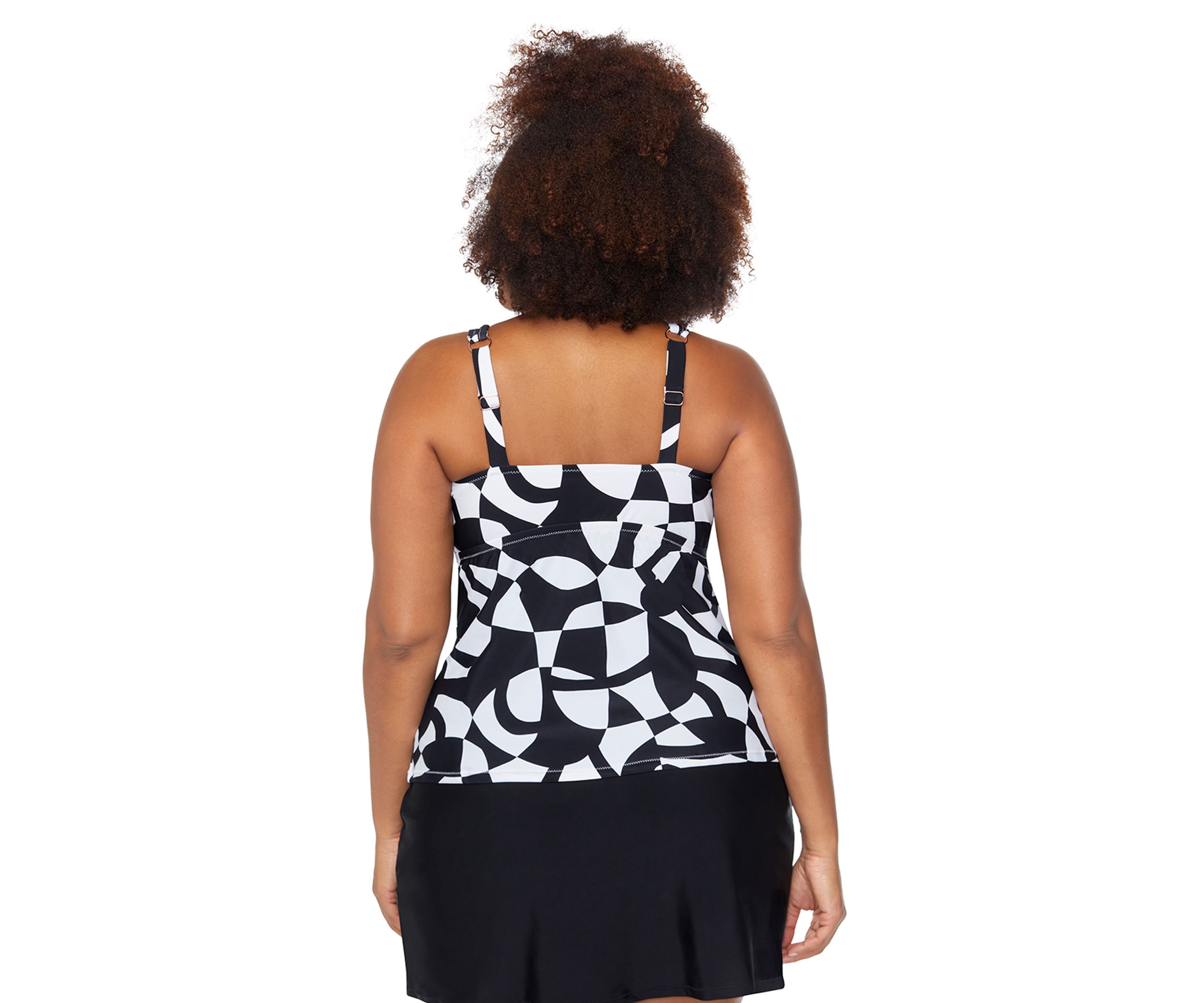 Plus Size Diving in Tanzania Tankini Swim Top