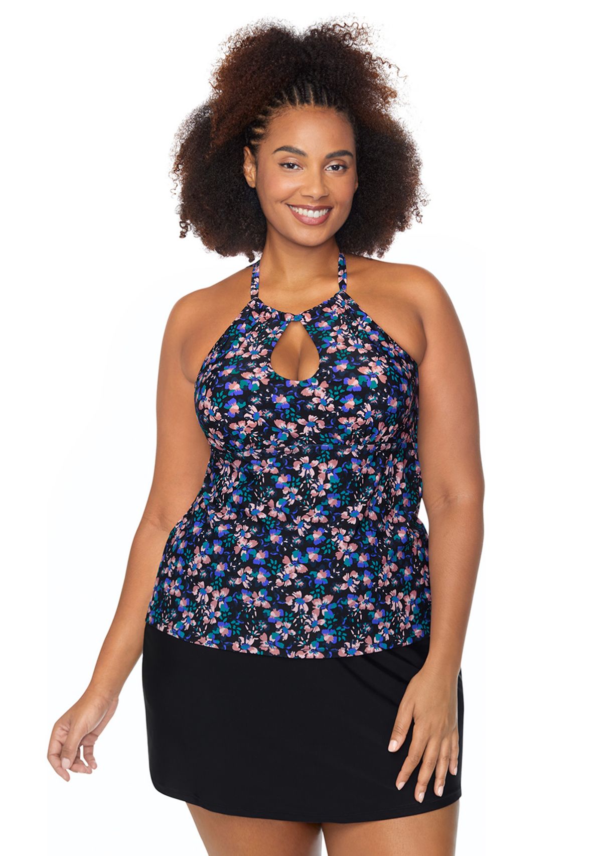 Plus Size Corsica Cove Rosalie Tankini Swim Top