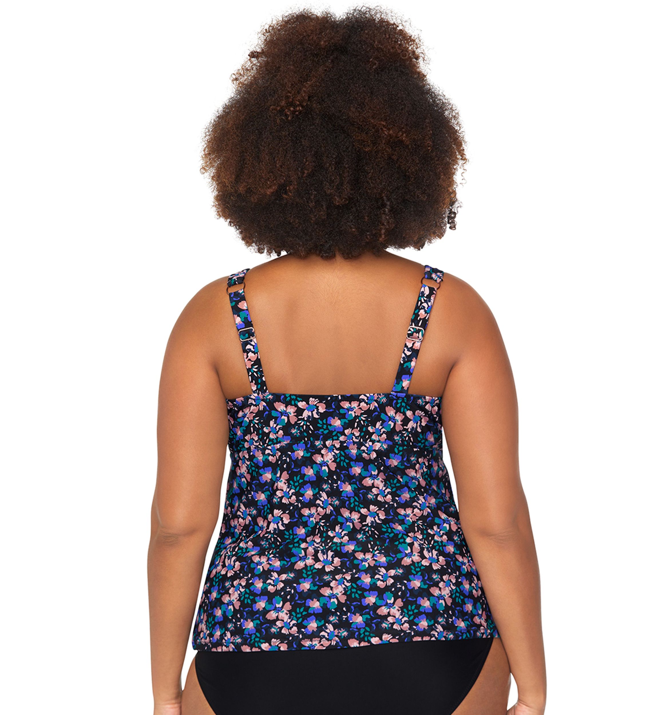 Plus Size Corsica Cove Tanzania Tankini Swim Top