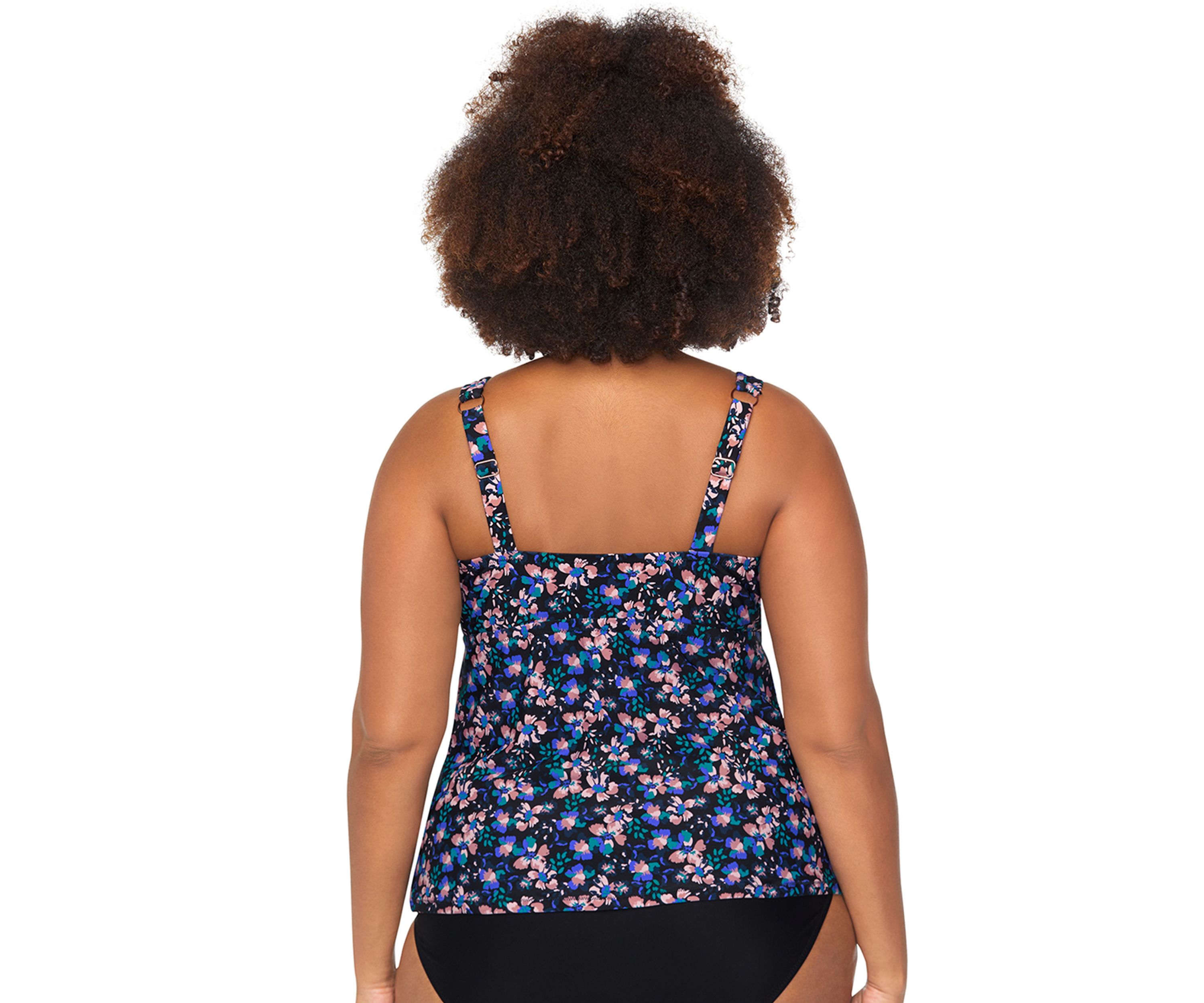 Plus Size Corsica Cove Tanzania Tankini Swim Top