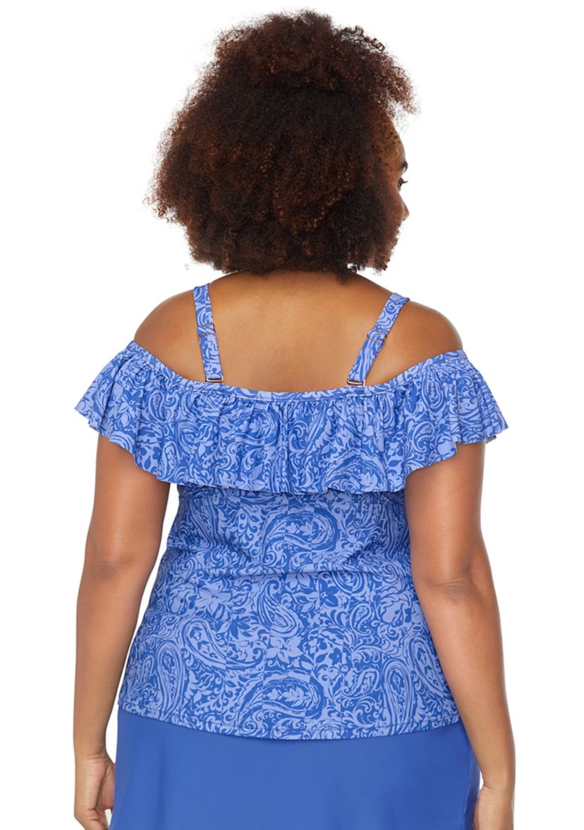 Plus Size Luna Luna Tortuga Tankini Swim Top