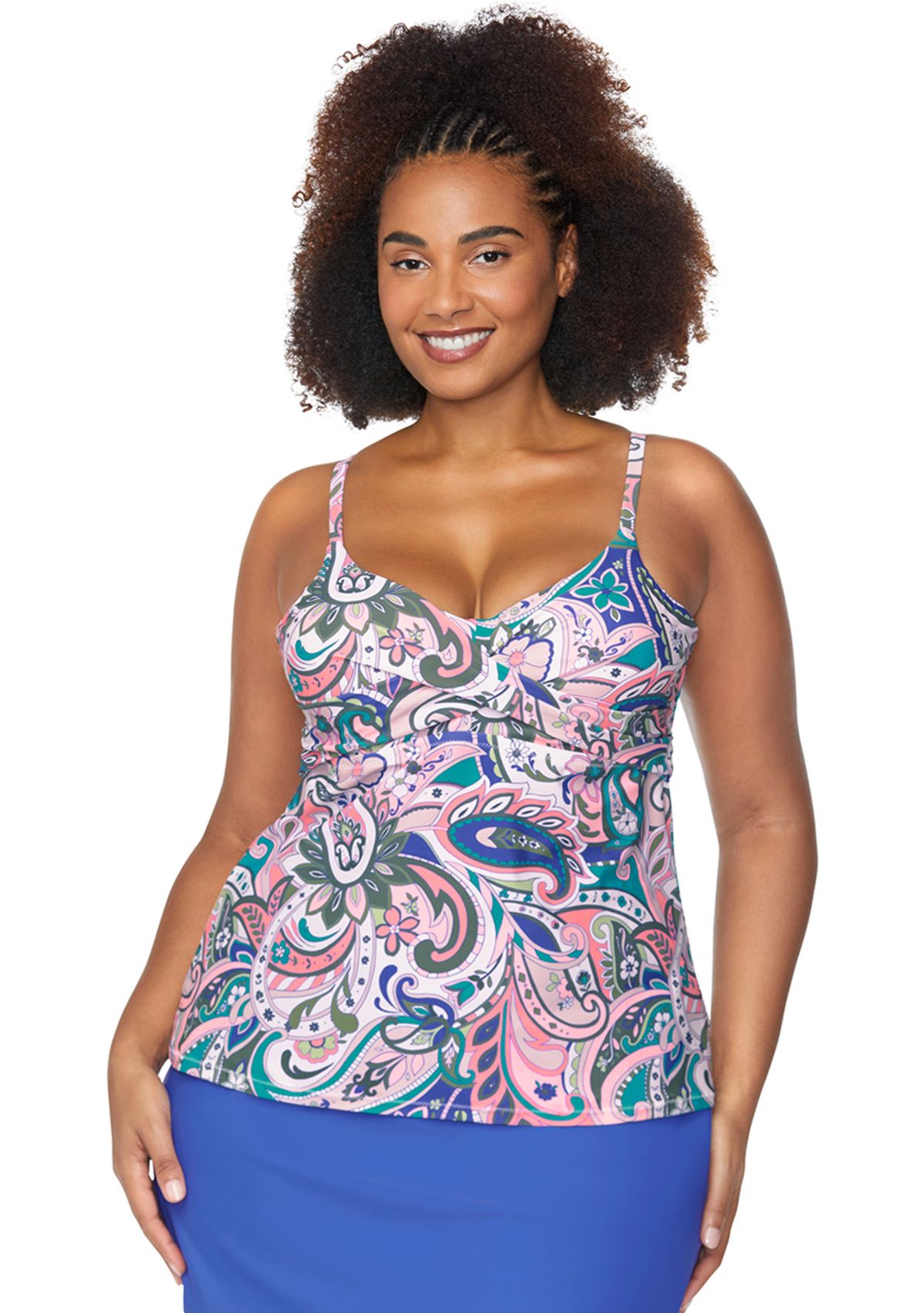 Plus Size Santorini Aries Tankini Swim Top 