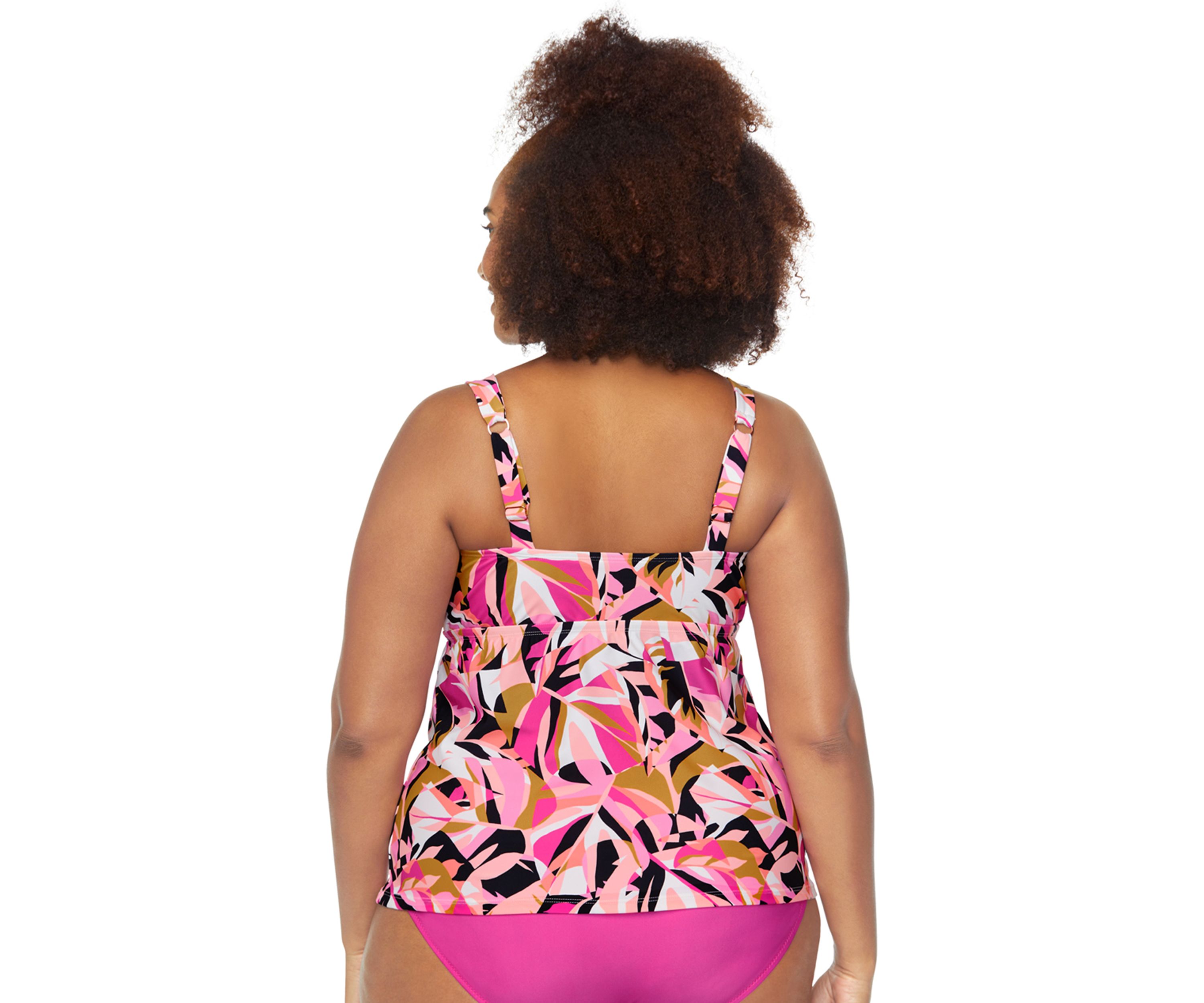 Plus Size Aqua Caliente Rimini Tankini Swim Top
