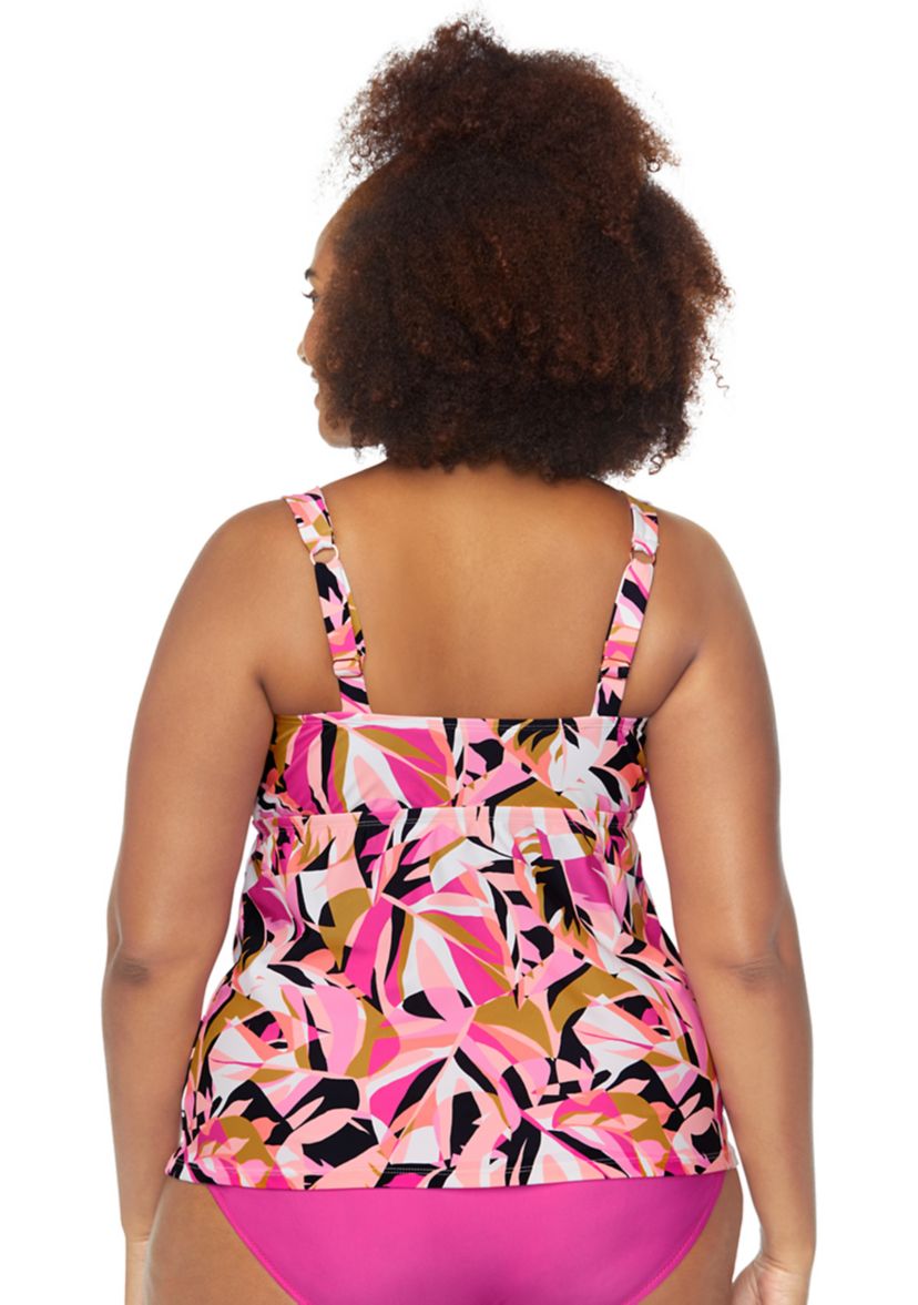 Plus Size Aqua Caliente Rimini Tankini Swim Top