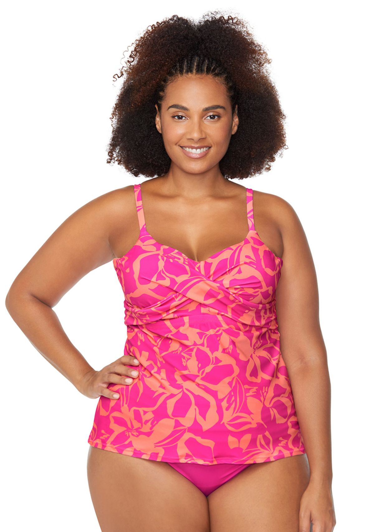 Plus Size Havana Rose Aries Swim Tankini Top