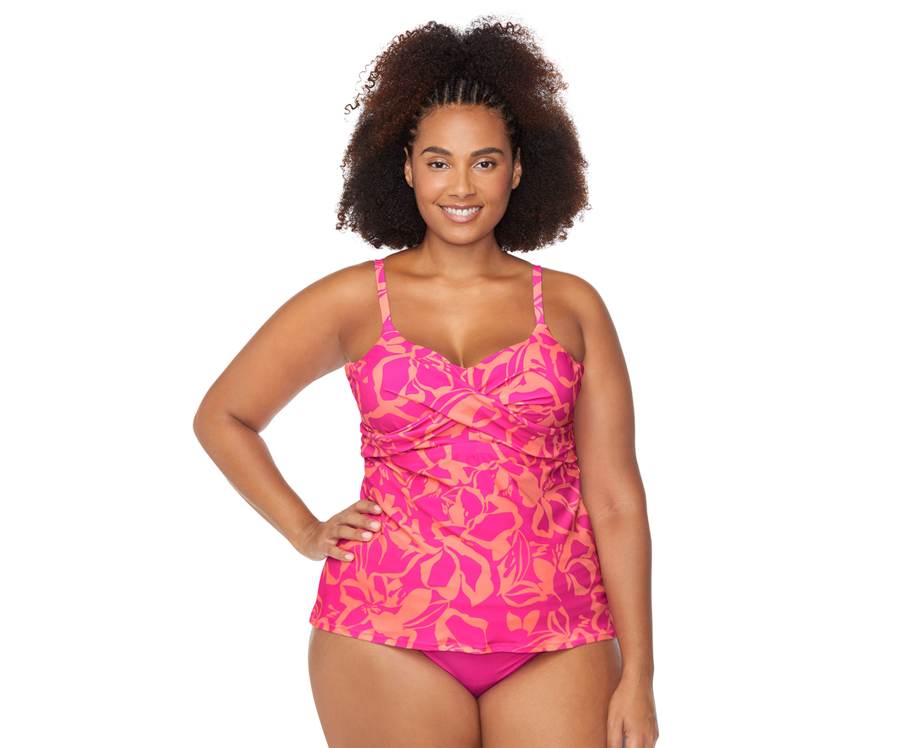 Plus Size Havana Rose Aries Swim Tankini Top