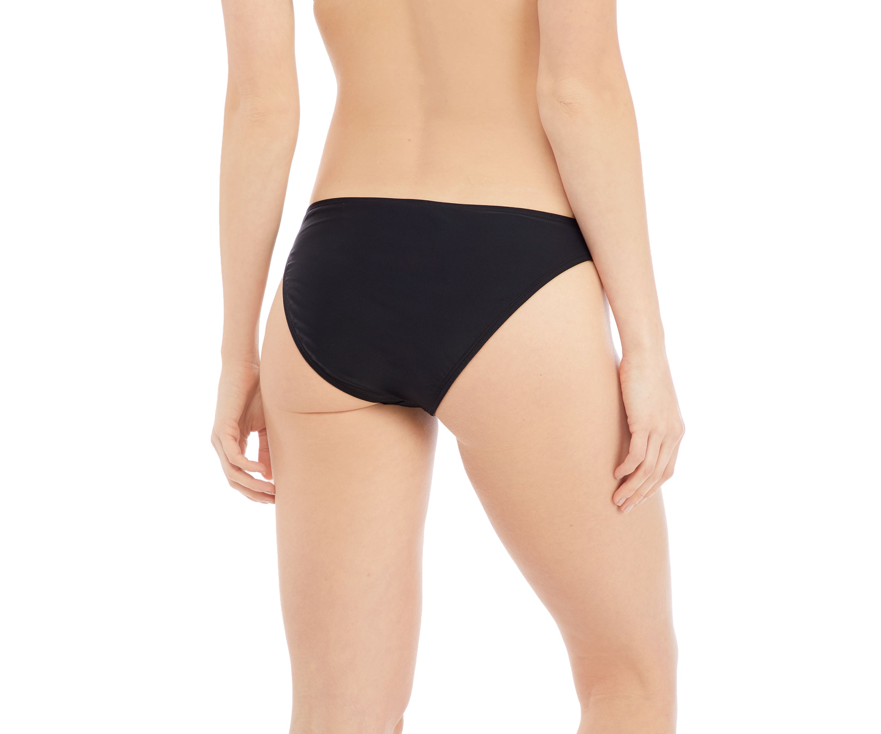 High Leg Swim Bottoms with Soft Tie 