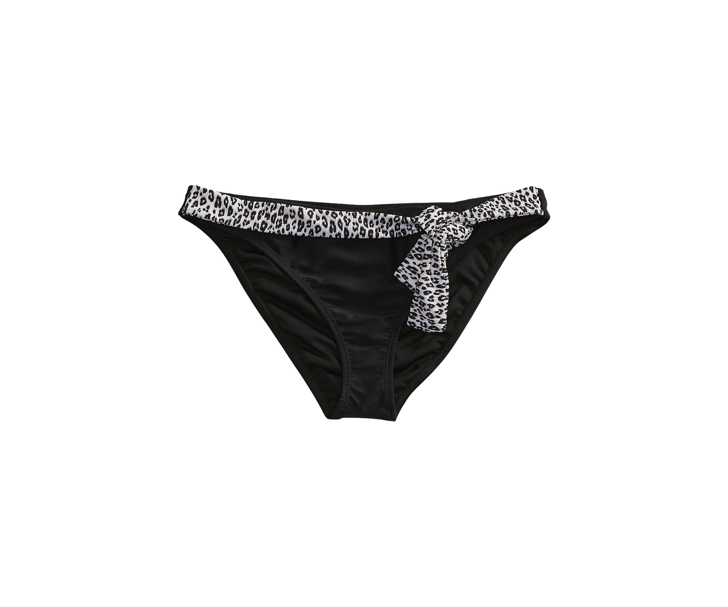 High Leg Swim Bottoms with Soft Tie 