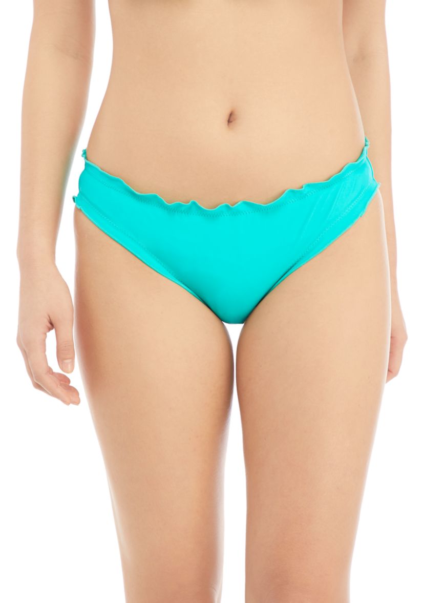 Ruffled Edge Cheeky Swim Bottoms 