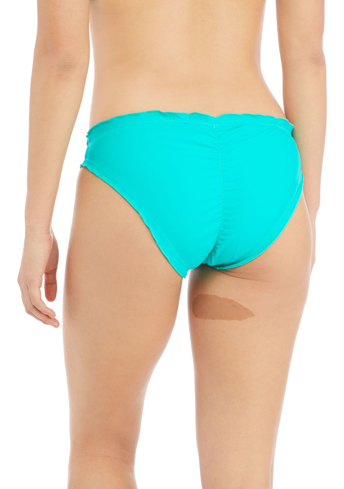 Ruffled Edge Cheeky Swim Bottoms 